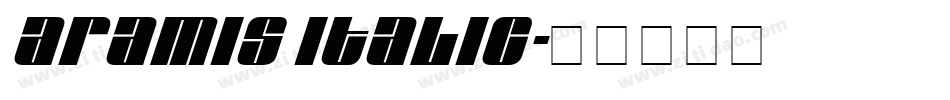Aramis Italic字体转换